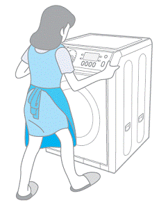 Try rocking the washer back and forth, and left to right.